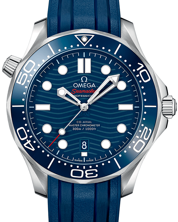 Omega Seamaster Diver 300M 42MM Blue Dial Rubber Strap (210.32.42.20.03.001)