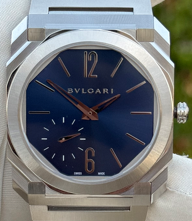 2020 Bvlgari Octo Finissimo 40MM Blue Dial Steel Bracelet (103431)