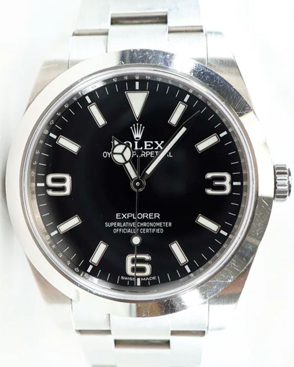 2017 (X Serial) Rolex Explorer 39MM Black Dial Oyster Bracelet (214270)