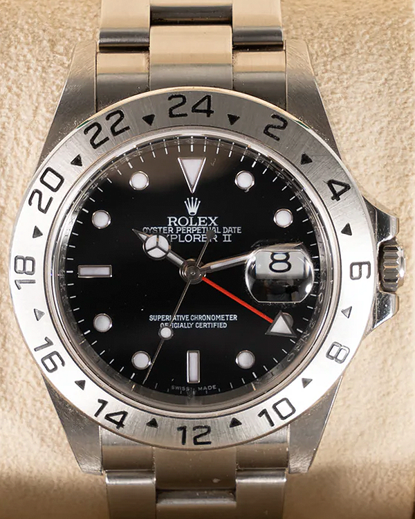 2009 Rolex Explorer II 40MM Black Dial Oyster Bracelet (16570)