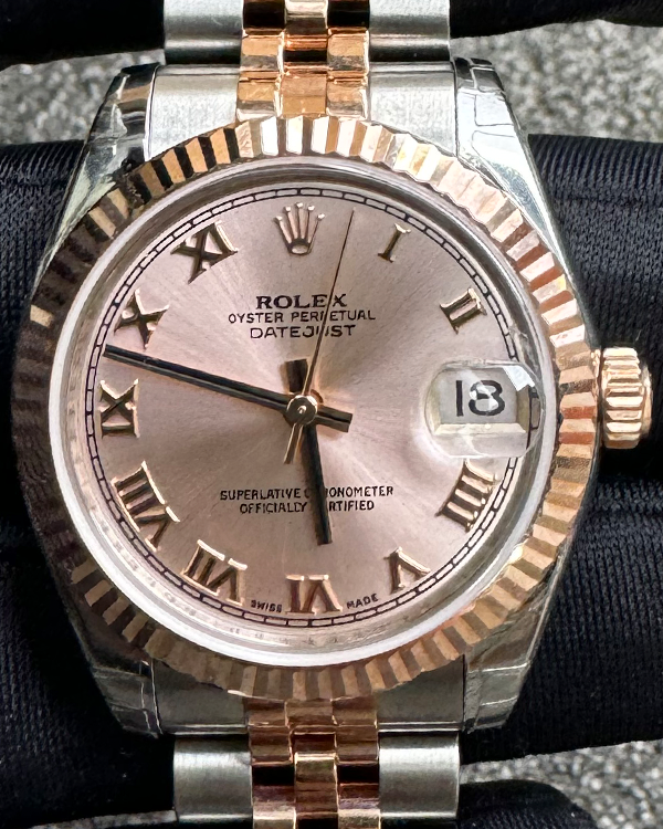 2009 Rolex Oyster Perpetual 31MM Everose Dial Two-Tone Jubilee Bracelet (178271)