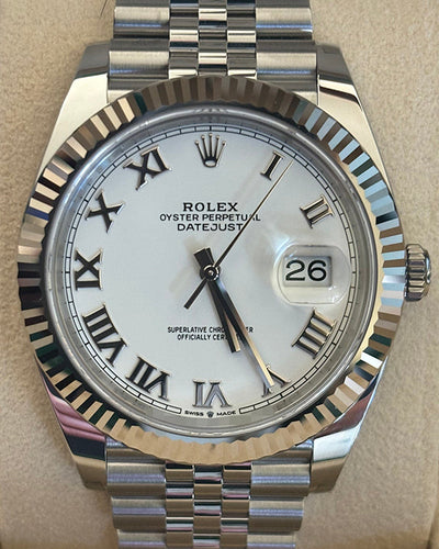 2024 Rolex Datejust 41MM White Dial Jubilee Bracelet (126334)