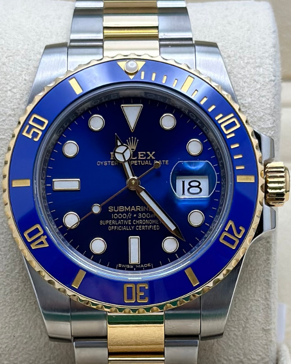 2017 Rolex Submariner Date 40MM Blue Dial Two Tone Bracelet (116613LB)