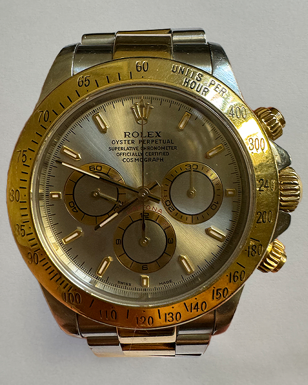 Rolex Cosmograph Daytona 40MM Rhodium Dial Two-Tone Oyster Bracelet (116523)