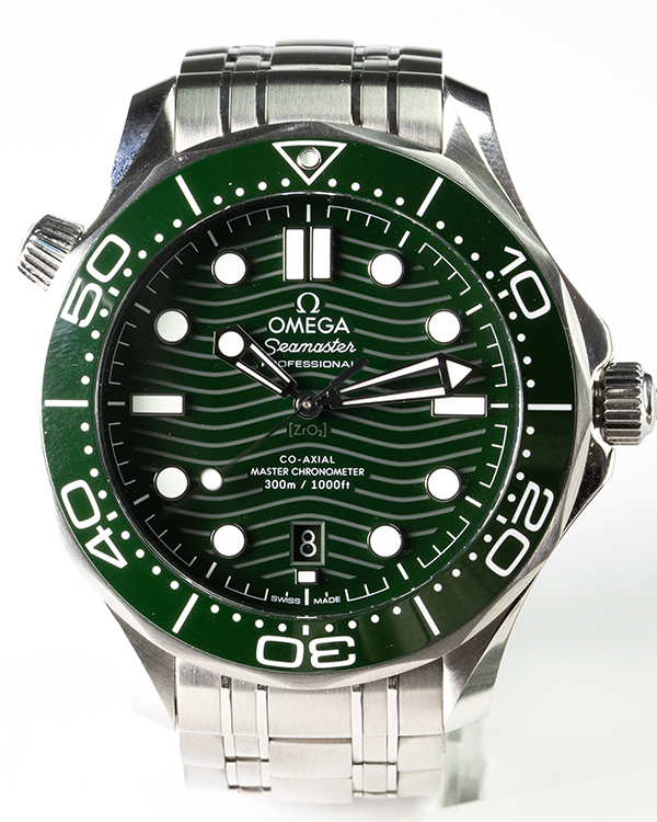 2023 Omega Seamaster Diver 300M 42MM Green Dial Steel Bracelet (210.30.42.20.10.001)