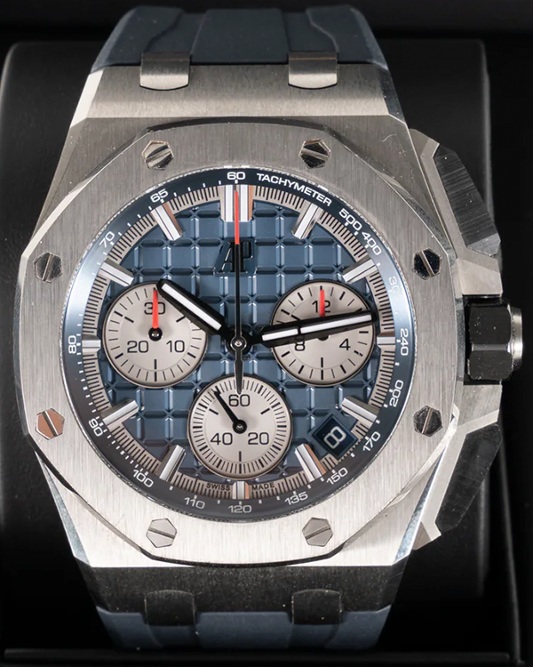 Audemars Piguet Royal Oak Offshore 43MM Blue Dial Rubber Strap (26420TI.OO.A027CA.01)