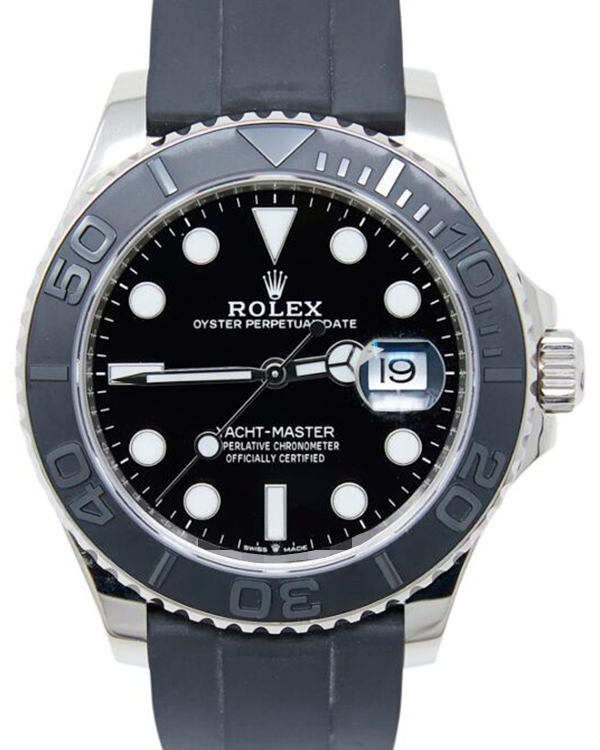 2021 Rolex Yacht-Master 42MM Black Dial Oysterflex Strap (226659)