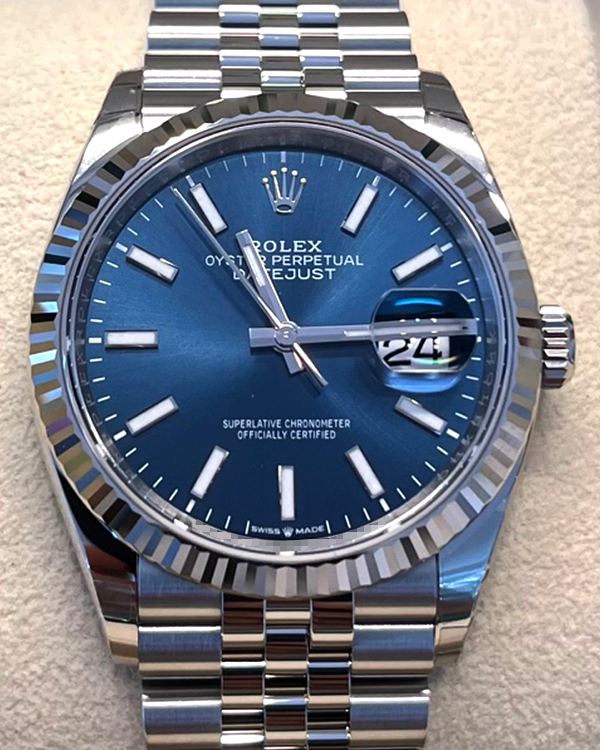 2024 Rolex Datejust 36MM Blue Dial Jubilee Bracelet (126234)