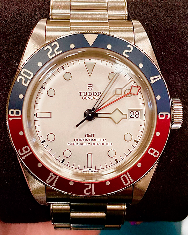 2023 Tudor Black Bay "Pepsi" 41MM White Opaline Dial Steel Bracelet (79830RB)