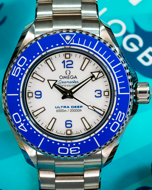 2022 Omega Seamaster Planet Ocean Ultra Deep 45.5MM White Dial Steel Bracelet (215.30.46.21.04.001)