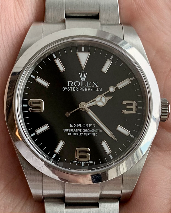 Rolex Explorer 39MM Steel Black Dial (214270)