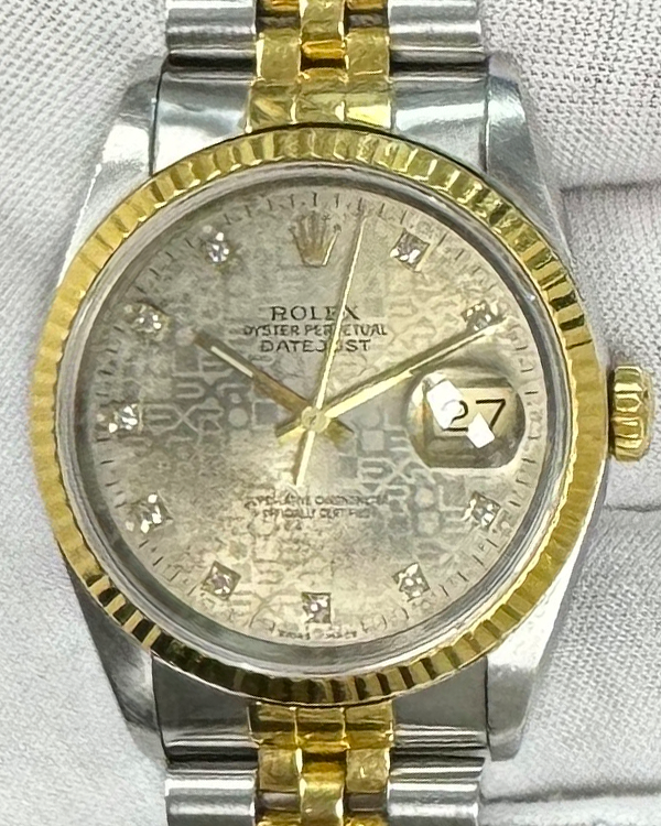 Rolex Datejust 36MM "Jubilee" Champagne Dial Two-Tone Jubilee Bracelet (16233)