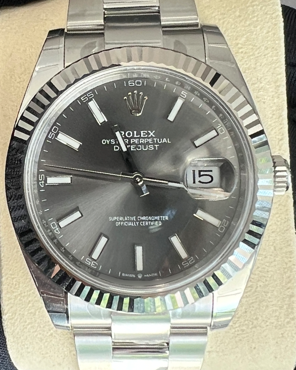 2024 Rolex Datejust 41MM Grey Dial Oyster Bracelet (126334)