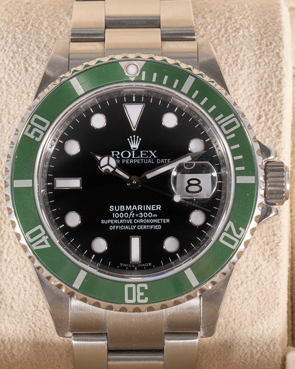 2007 Rolex Submariner Date "Kermit" 40MM Black Dial Oyster Bracelet (16610LV)