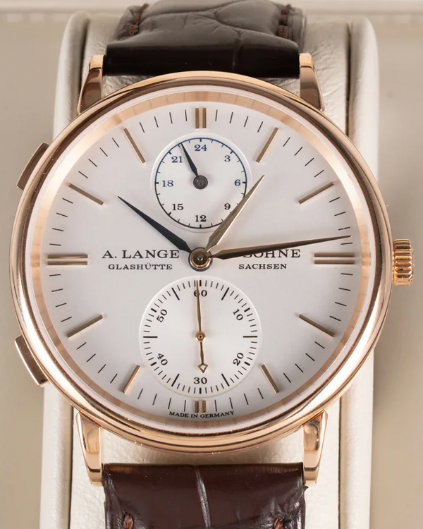 2018 A. Lange & Söhne Saxonia 38.5MM Silver Dial Leather Strap (386.032)