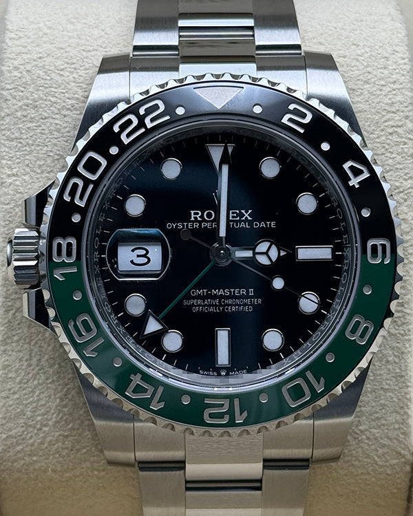 2024 Rolex GMT-Master II "Sprite" 40MM Black Dial Oyster Bracelet (126720VTNR)