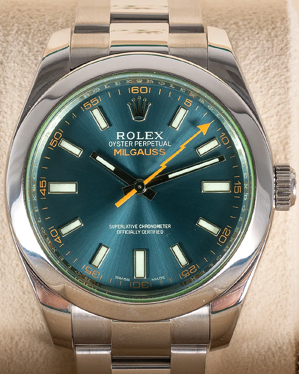 2015 Rolex Milgauss 40MM Blue Dial Oyster Bracelet (116400GV)