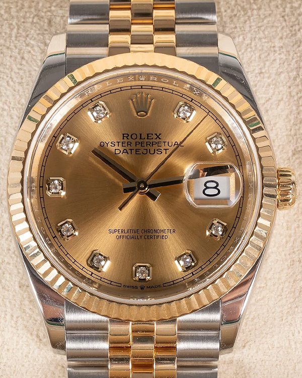 2019 Rolex Datejust 36MM Champagne Dial Two-Tone Jubilee Bracelet (126233)