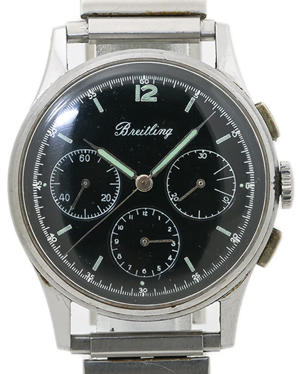 Breitling Acier Inoxydable 38MM Black Dial Steel Bracelet (734)