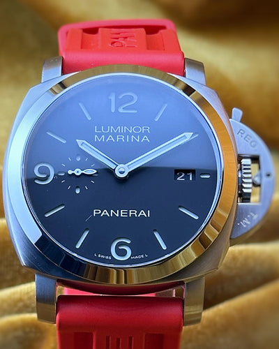 Panerai Luminor Marina 1950 3 Days 44MM Black Dial Rubber Strap (PAM00312)