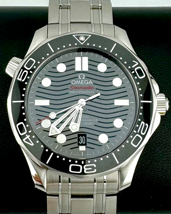 No Reserve  - 2020 Omega Seamaster Diver 300M 42MM Black Dial Steel Bracelet (210.30.42.20.01.001)