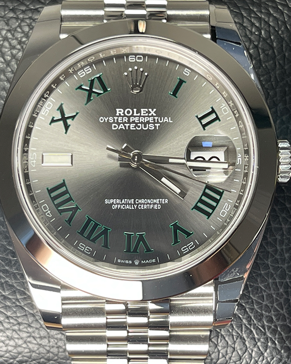 2024 Rolex Datejust "Wimbledon" 41MM Slate Dial Jubilee Bracelet (126300)