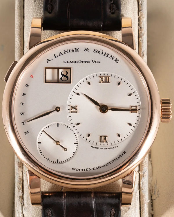 2013 A. Lange & Söhne Lange 1 "Daymatic" 39.5MM White Dial Leather Strap (320.032)