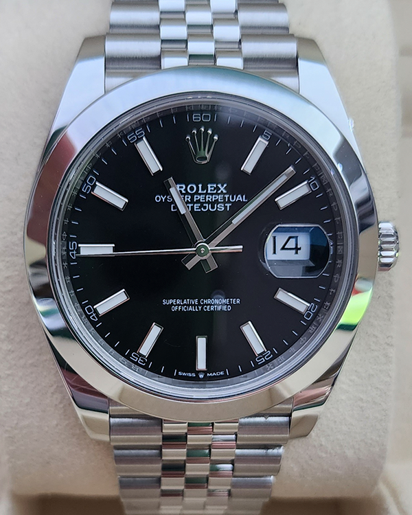 2022 Rolex Datejust 41 Jubilee Black Dial (126300)