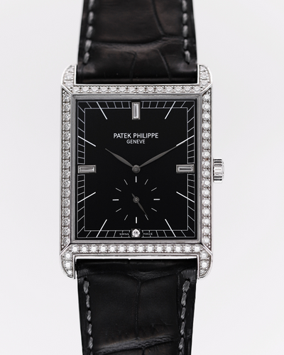 2006 Patek Philippe Gondolo 30MM Black Dial Leather Strap (5112G-001)