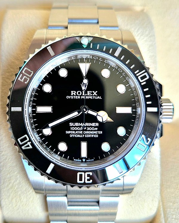 2021 Rolex Submariner No Date Oystersteel Black Dial (124060)