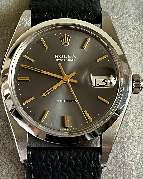 Rolex Oysterdate Precision Steel Grey Dial (6694)