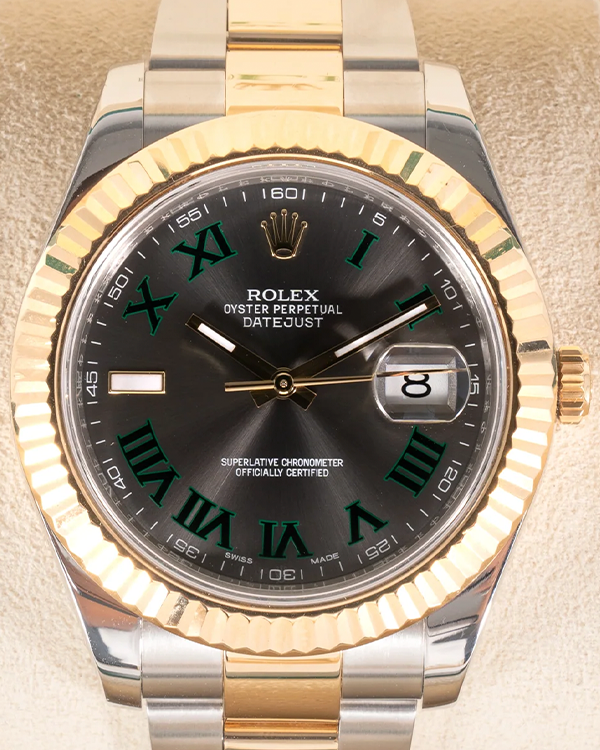 2018 Rolex Datejust II "Wimbledon" 41MM Slate Dial Two-Tone Oyster Bracelet (116333)