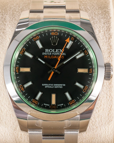 2019 Rolex Milgauss 40MM Black Dial Oyster Bracelet (116400GV)