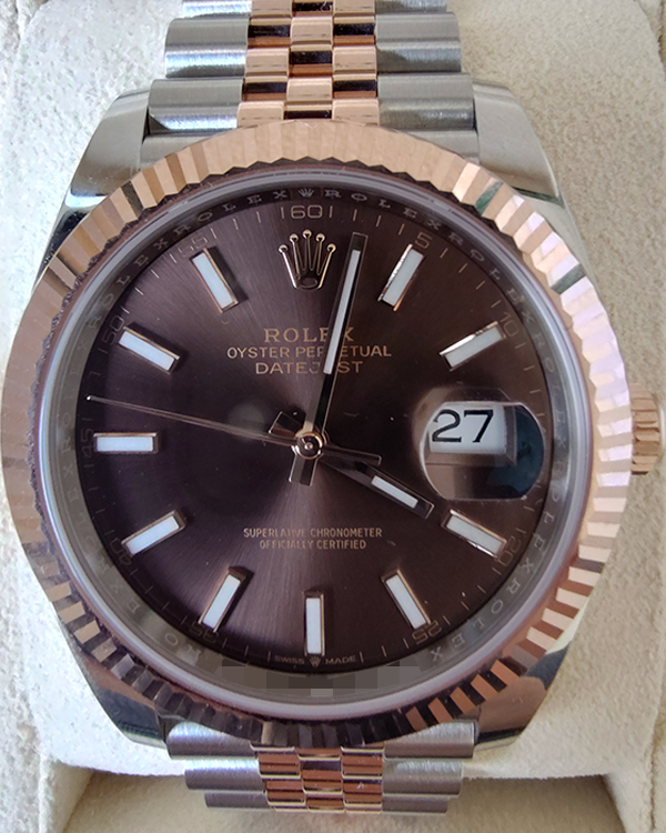 2023 Rolex Datejust 41MM Chocolate Dial Two-Tone Jubilee Bracelet (126331)