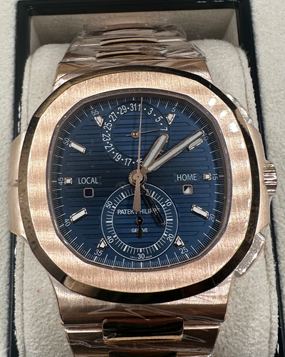 2023 Patek Phillipe Nautilus Rose Gold Blue Dial (5990/1R -001)