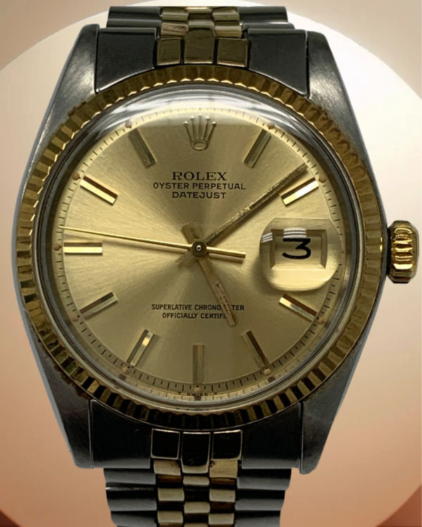 Rolex Datejust 36MM Champagne Dial Two-Tone Jubilee Bracelet (16013)