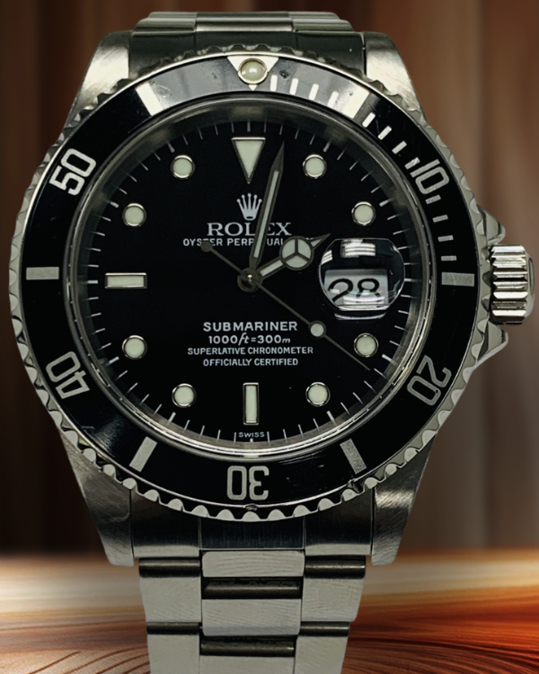 Rolex Submariner Date 40MM Black Dial Oyster Bracelet (16610)