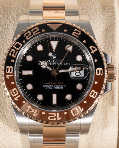 2019 Rolex GMT-Master II "Rootbeer" 40MM Black Dial Two-Tone Steel/Rose Gold Bracelet (126711CHNR)