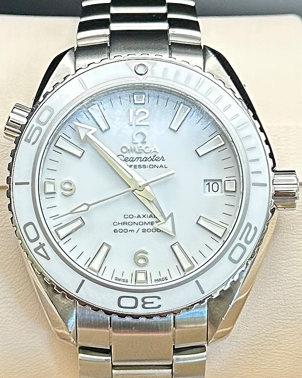 Omega Seamaster Planet Ocean 600M 42MM White Dial Steel Bracelet  (232.30.42.21.04.001)