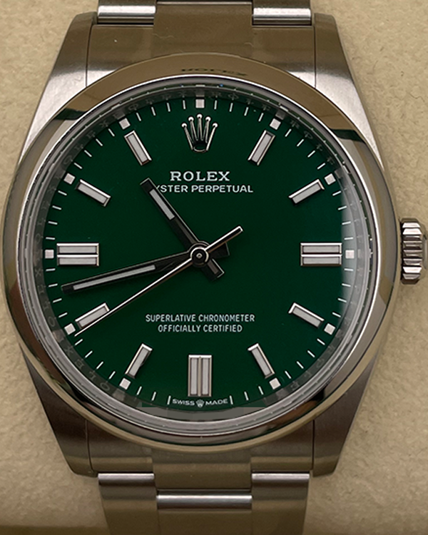 2023 Rolex Oyster Perpetual 36MM Oystersteel Green Dial (126000)