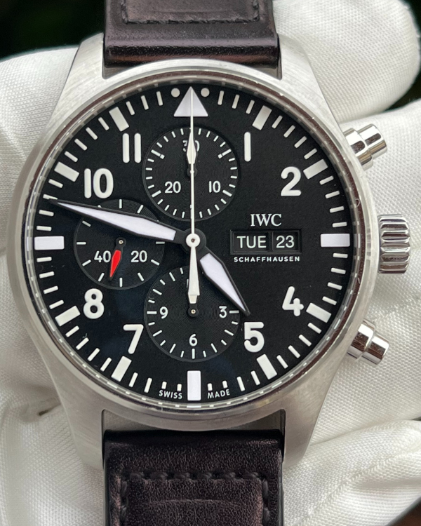 2019 IWC Pilot Chronograph 43MM Steel Black Dial (IW377709)