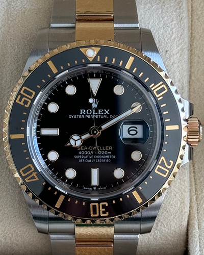 2023 Rolex Sea-Dweller 43MM Black Dial Two-Tone Oyster Bracelet (126603)