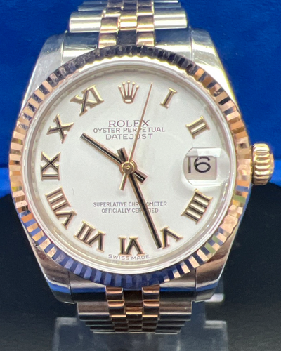 Rolex Datejust 31MM White Dial Two-Tone Jubilee Bracelet (178271)