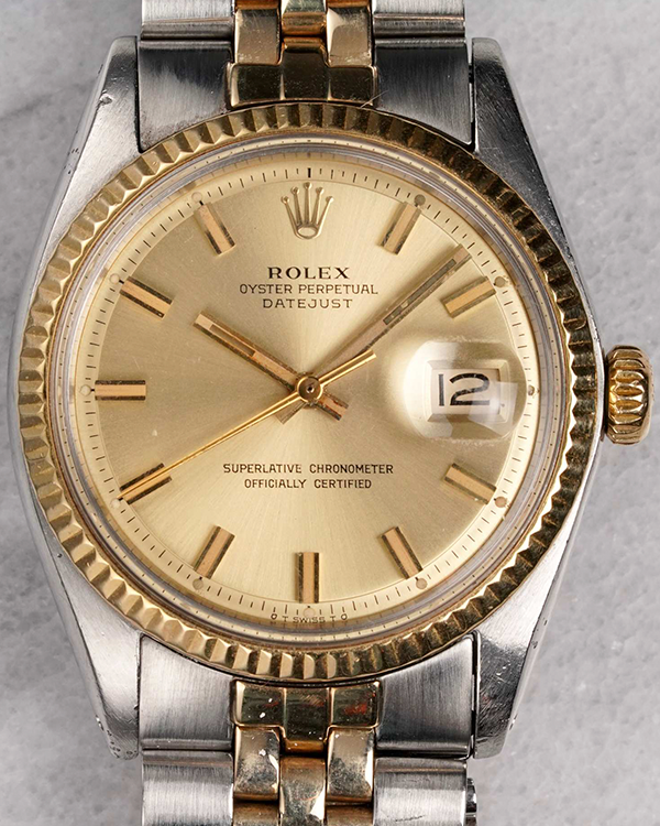 Rolex Datejust Vintage "Wideboy" 36MM Champagne Dial Two-Tone Jubilee Bracelet (1601)