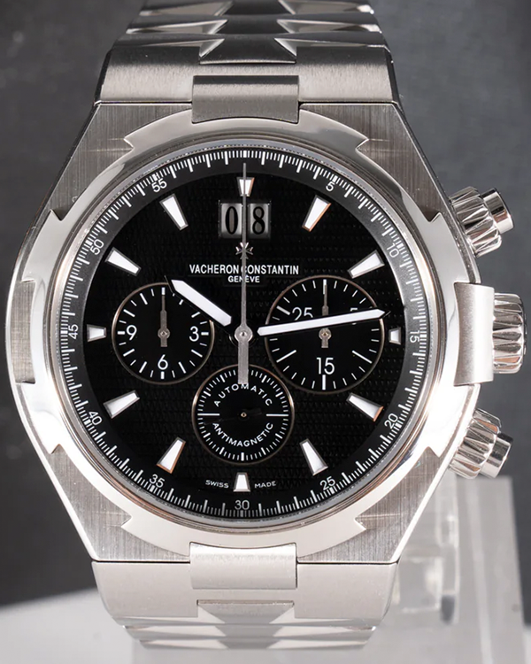 2014 Vacheron Constantin Overseas Chronograph 42MM Black Dial Steel Bracelet (49150/B01A-9097)