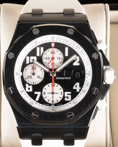 2018 Audemars Piguet Royal Oak Offshore "Marcus White" L.E. 42MM Black Dial Rubber Strap (26299SN.OO.D010CA.01)