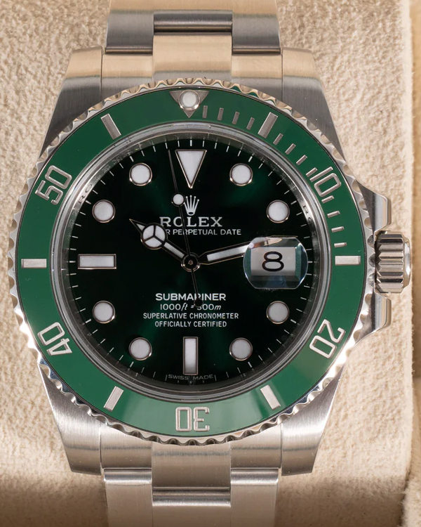 2014 Rolex Submariner Date "Hulk" 40MM Green Dial Oyster Bracelet (116610LV)