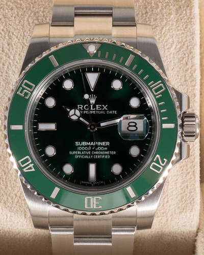 2014 Rolex Submariner Date "Hulk" 40MM Green Dial Oyster Bracelet (116610LV)