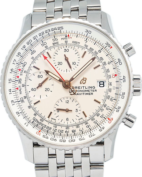 Breitling Navitimer Chronograph 41MM Cream Dial Steel Bracelet (A13324)