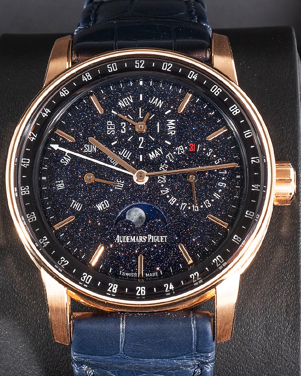 2023 Audemars Piguet Code 11.59 41MM Aventurine Dial Leather Strap (26394OR.OO.D027KB.01)